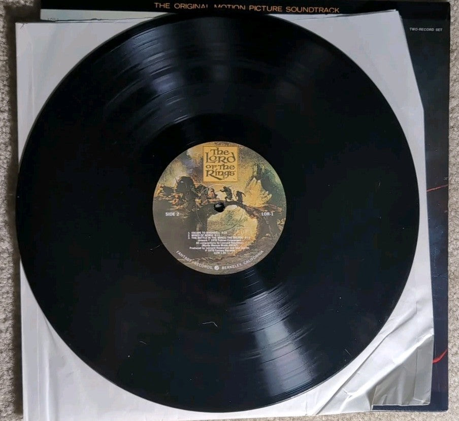 1978 Lord Of The Rings Motion Picture Soundtrack Two Record Vinyl Set LOR-1