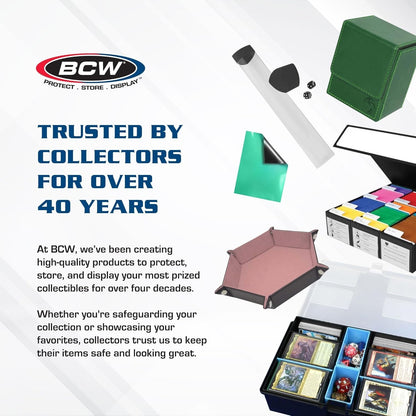 BCW Deck Guard - Double Matte Grey Card Sleeves - Acid Free, Archival Safe 50 Ct