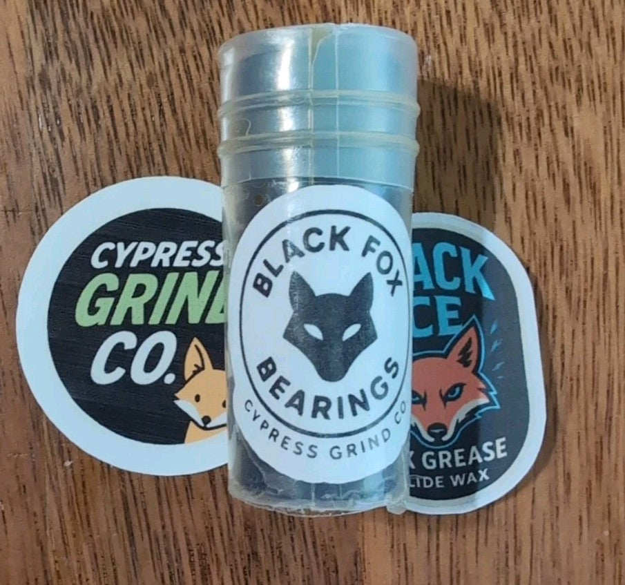 Black Fox Skateboard Bearings | ABEC 5 by Cypress Grind Co. - New - Black