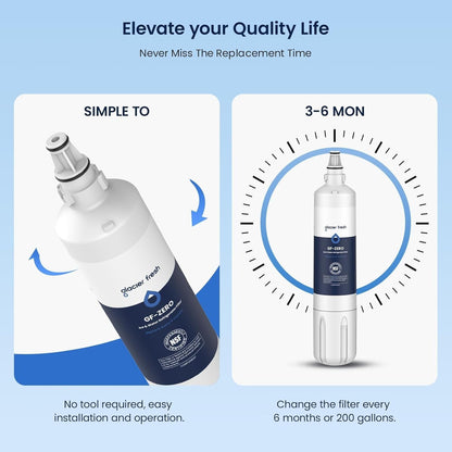 GLACIER FRESH Water Filter Replacement for Sub-Zero 4204490, 4290510, 9030868...