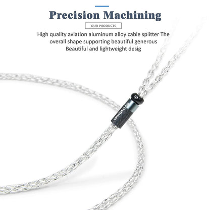 GUCraftsman 5N OFC Silver Plating+Graphene Mixed Braid Sennheiser IE900 3.5mm