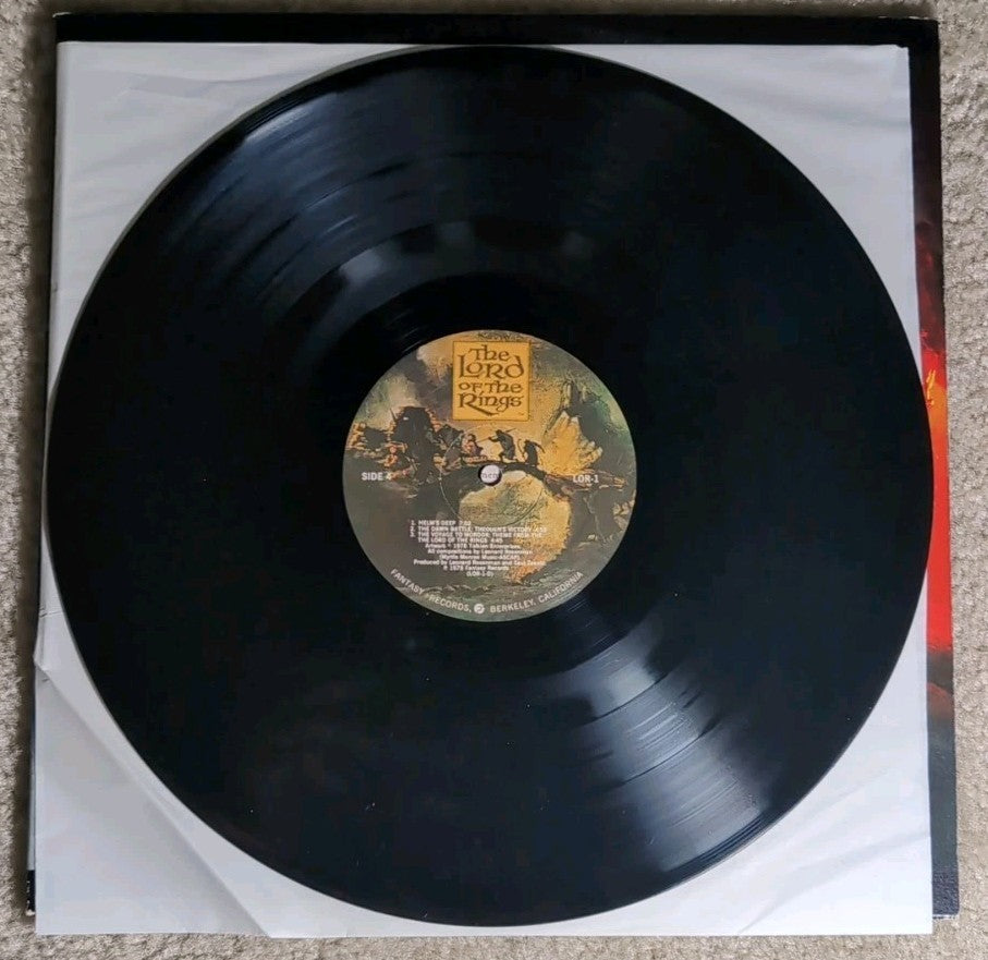 1978 Lord Of The Rings Motion Picture Soundtrack Two Record Vinyl Set LOR-1