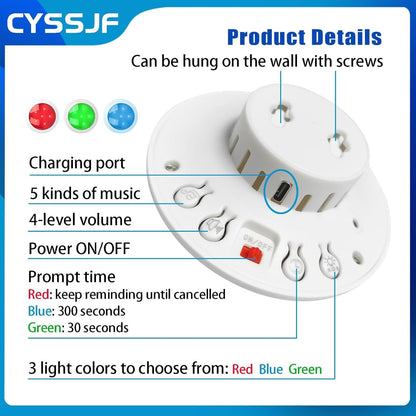 Wireless Emergency Medical Alert Light System for Elderly Disabled Person Toilet