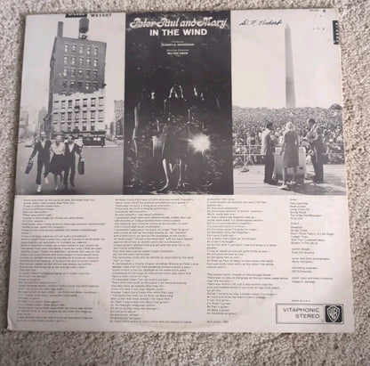 Peter Paul and Mary In the Wind  Stereo WB 1507 1963 Record Album Vinyl LP