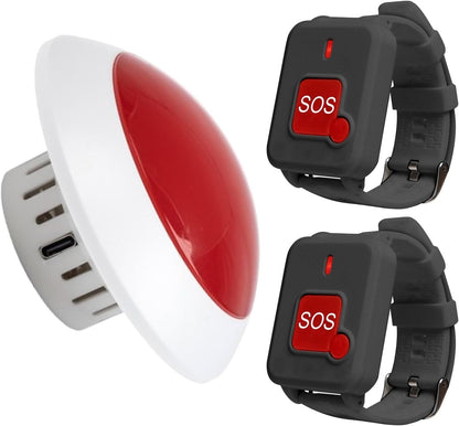 Wireless Emergency Medical Alert Light System for Elderly Disabled Person Toilet