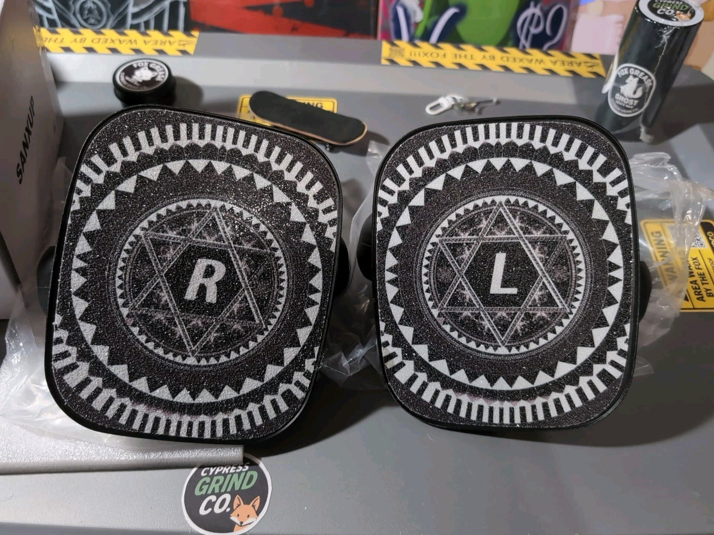 FreeSkates Portable Drift Skates Aluminum Deck 72mm PU Wheels Black