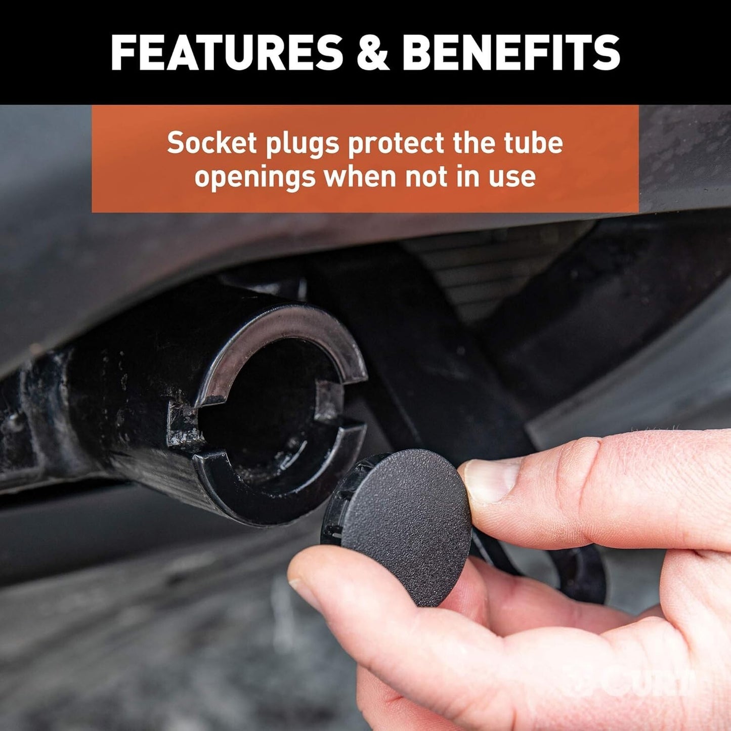 CURT 70114 Custom Tow Bar Base Plate Brackets for Dinghy Towing, Ford Explorer