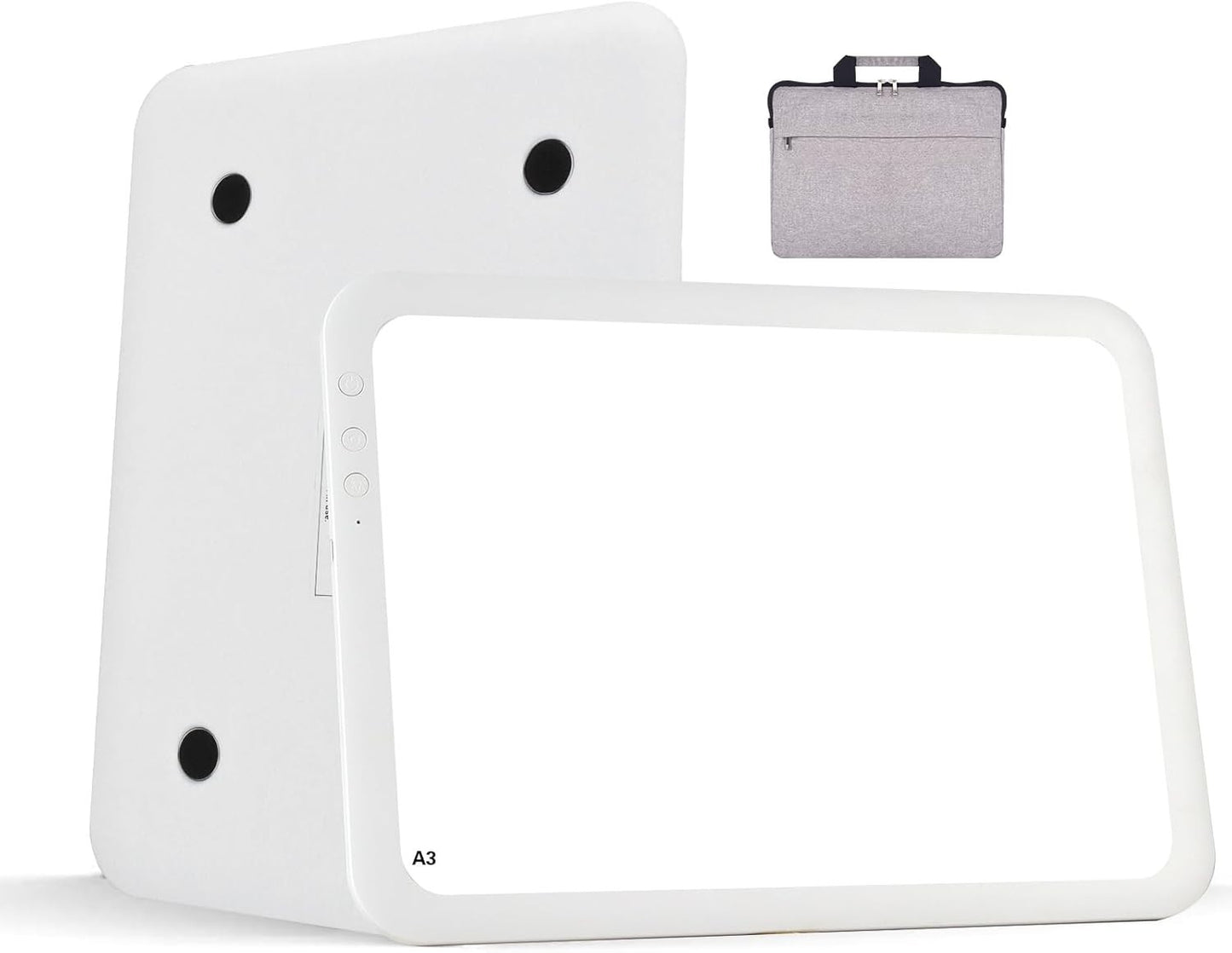 Rechargeable Large Light Board For Tracing 6 Lvl Brightness White w/ Case White