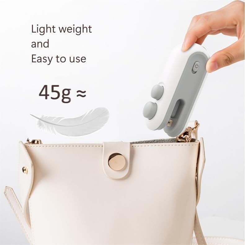 Mini Bag Sealer Rechargeable Bag Sealer 2 In 1 Bag Sealer Heat Seal With Cutter