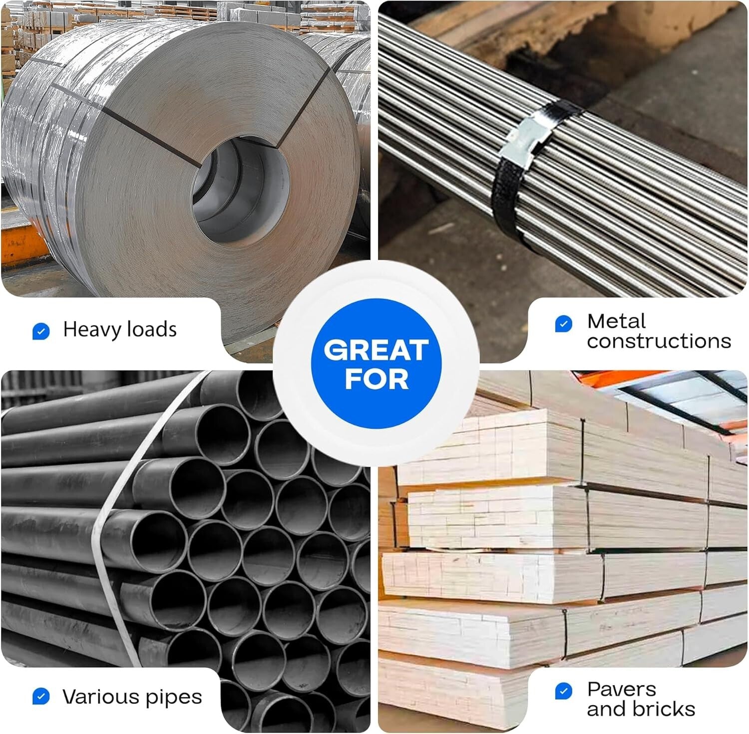 IDL Packaging 5/8" x .020" x 200' Steel Strapping Coil (1400 Lbs Break Strength)