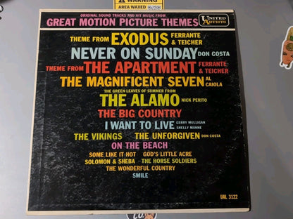 Vintage LP United Artists "Great Motion Picture Themes" UAL 3122 Good Condition