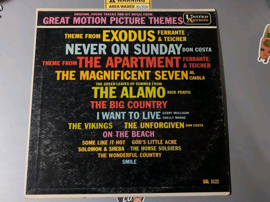 Vintage LP United Artists "Great Motion Picture Themes" UAL 3122 Good Condition