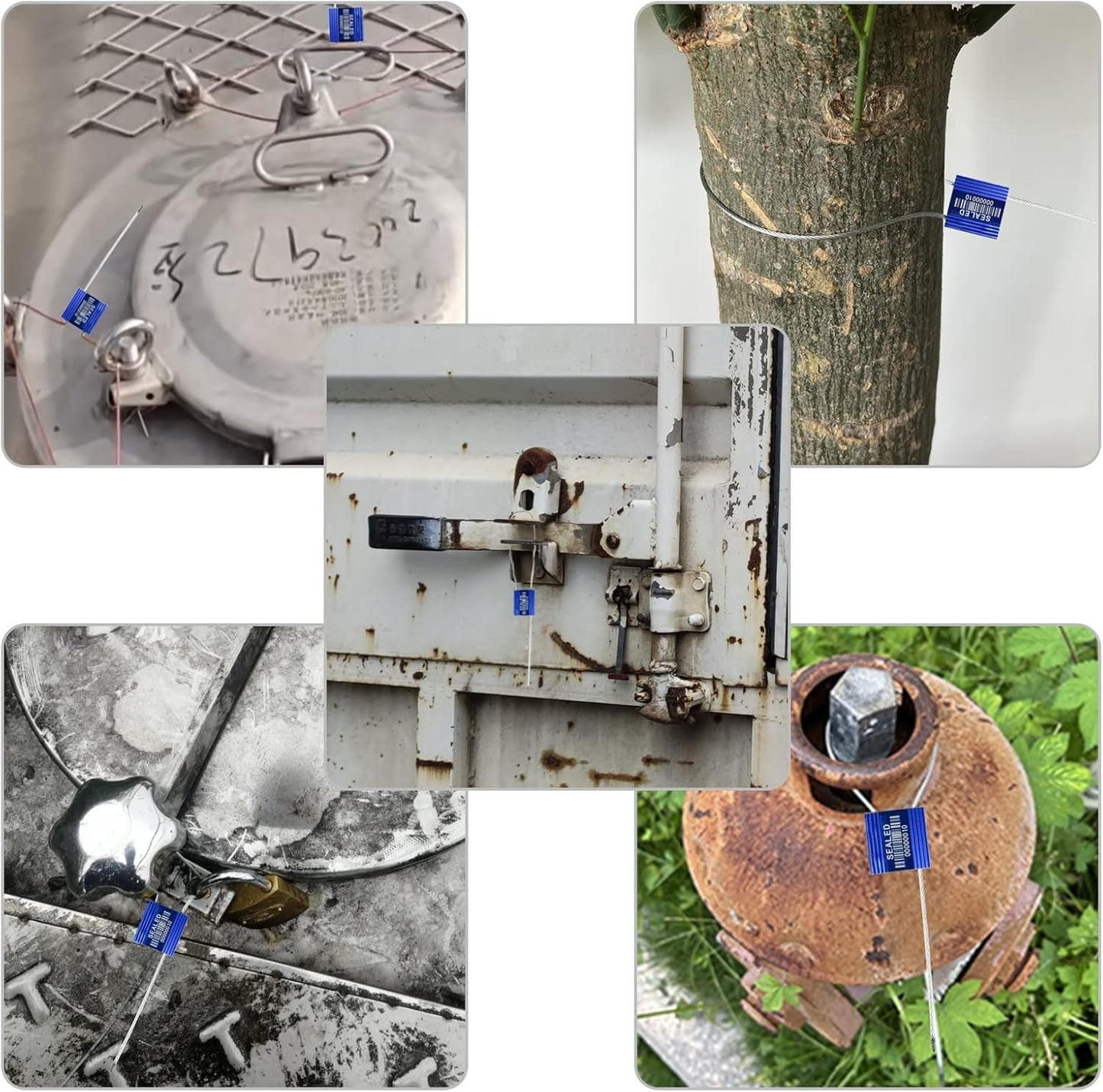 98 Blue High Security Cable Seals With Barcode - ISO 17712