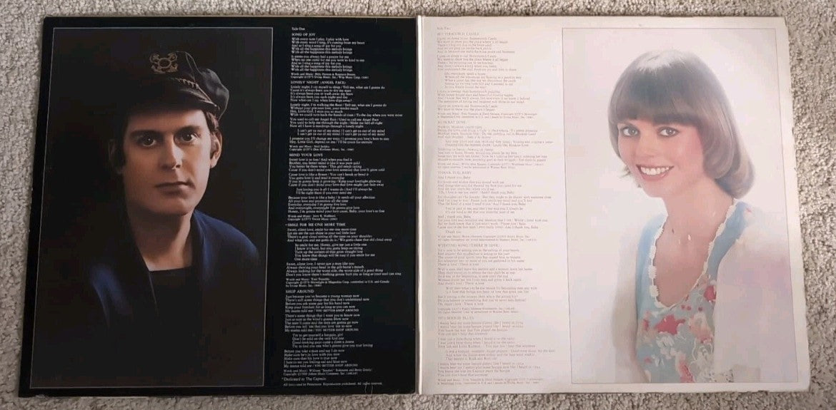 THE CAPTAIN AND TENNILLE - SONG OF JOY - GATEFOLD COVER - VINYL ALBUM - SP-4570