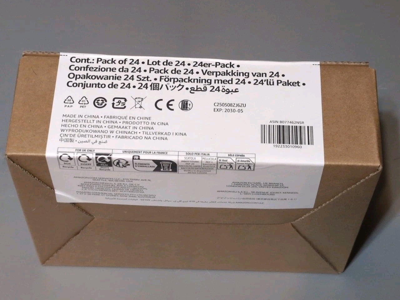 Amazon Basics D Cell Batteries 24 Pack Alkaline 1.5V All Purpose Long Shelf Life