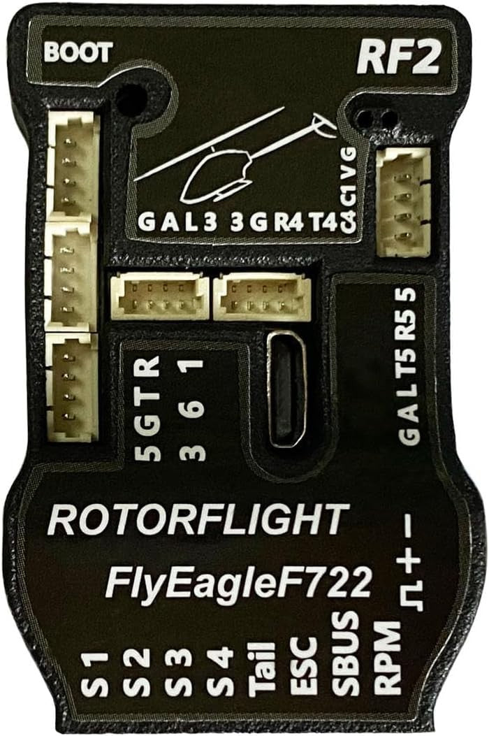 FlyEagle RF2 Flybarless Gyro Stabilizer Flight Controller Rotorflight/Betaflight