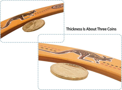 Returning Boomerang for Kids 2 Pack, Australia Style Wooden Handmade Boomerang