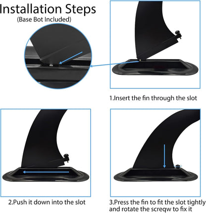 Paddleboard Fin - Easy Install, Screw-in Design, Detachable Sup Fin Replacement