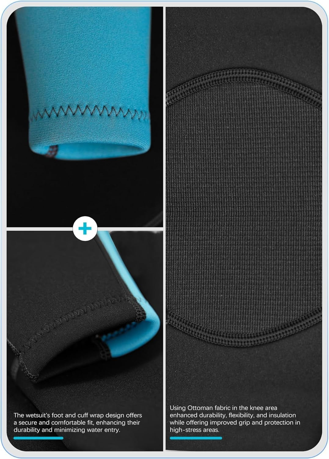 Hevto Kids 3/2mm Neoprene Wetsuit Youth Boys Girls Full Body Swim Surf Dive Suit