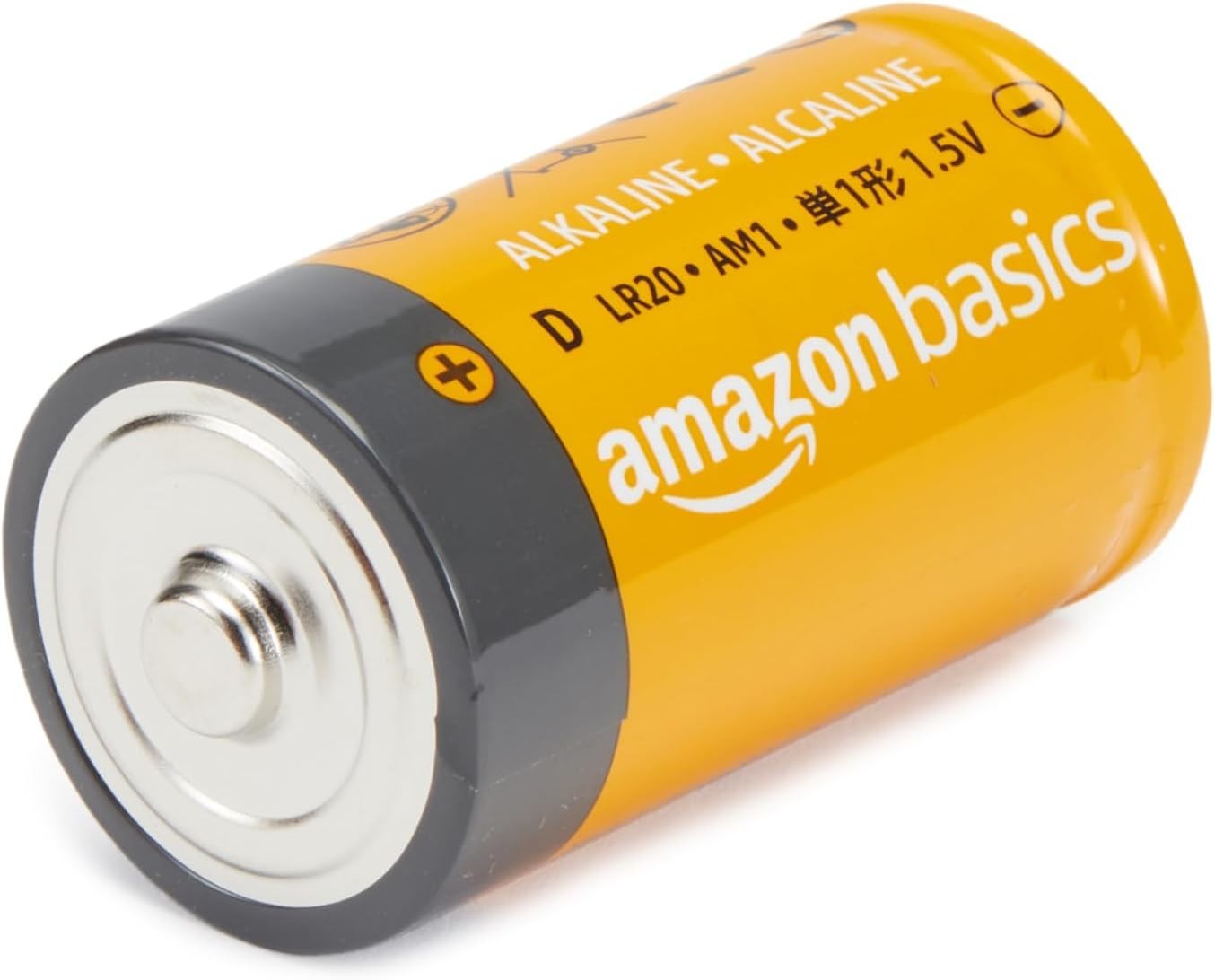 Amazon Basics D Cell Batteries 24 Pack Alkaline 1.5V All Purpose Long Shelf Life