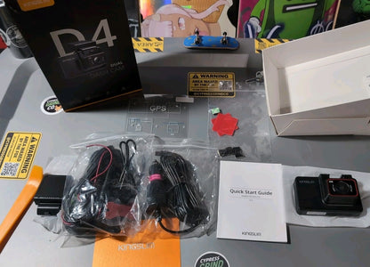 Kingslim D4 Dual Dash Camera - Black