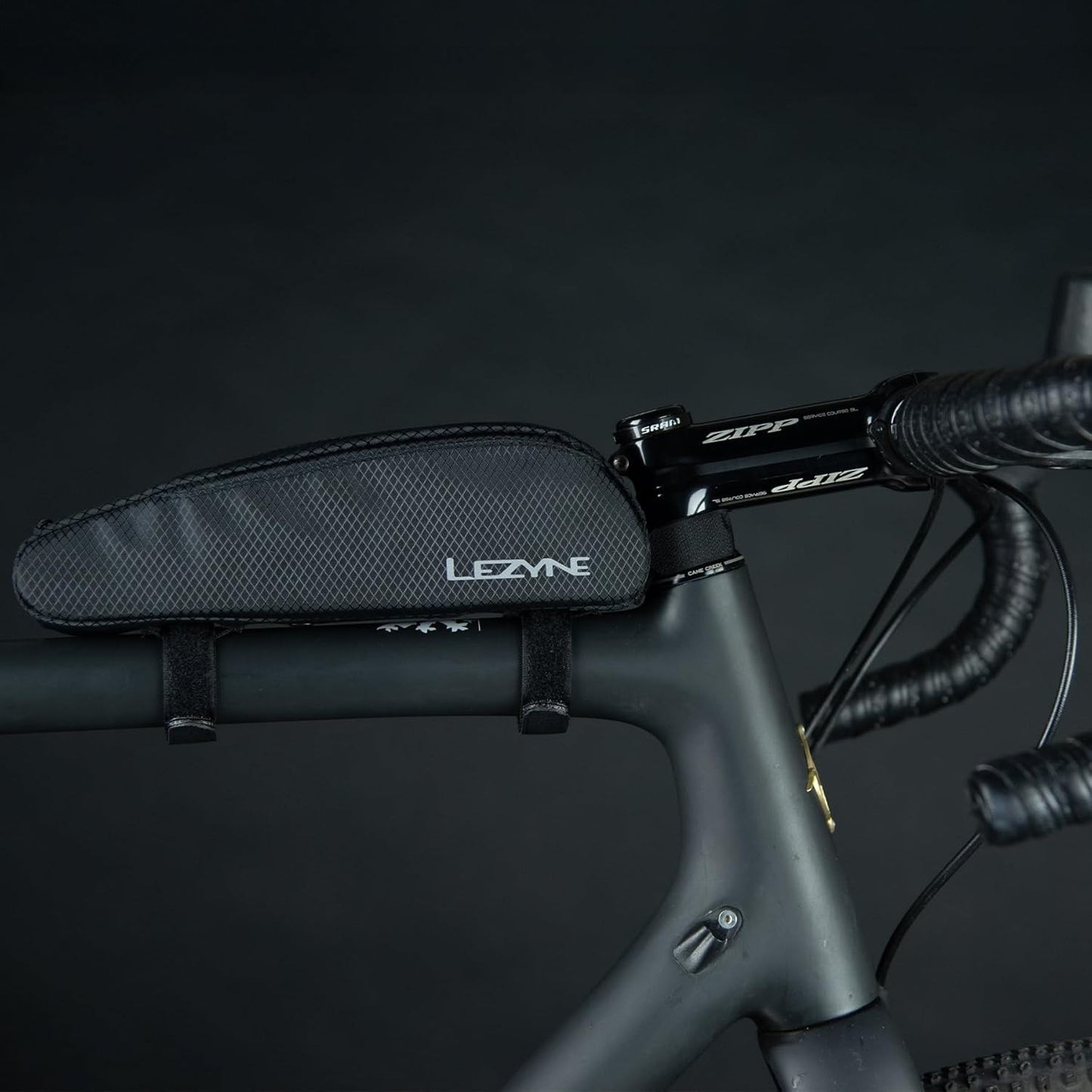 Lezyne Energy Caddy Top Tube Bag 0.7L Water-Resistant Bike Storage Black