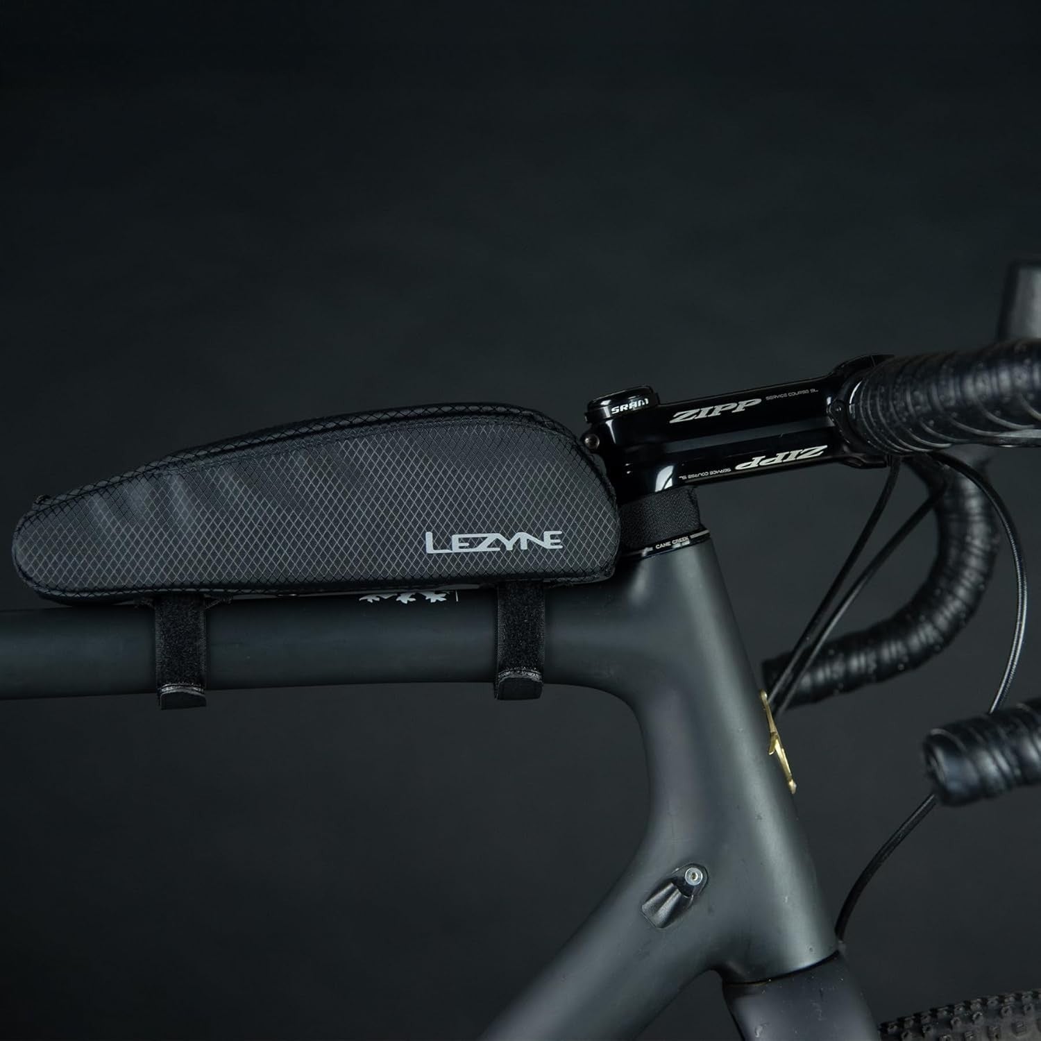 Lezyne Energy Caddy Top Tube Bag 0.7L Water-Resistant Bike Storage Black