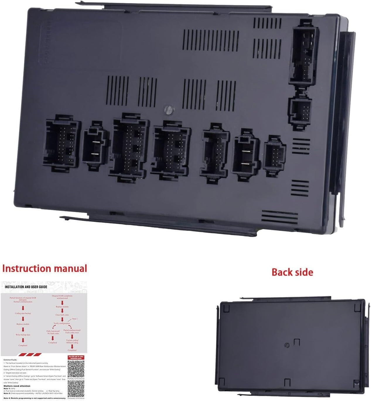 Mercedes Rear SAM Module 1649005401 1649005101 ML GL R-Class W164 Untested