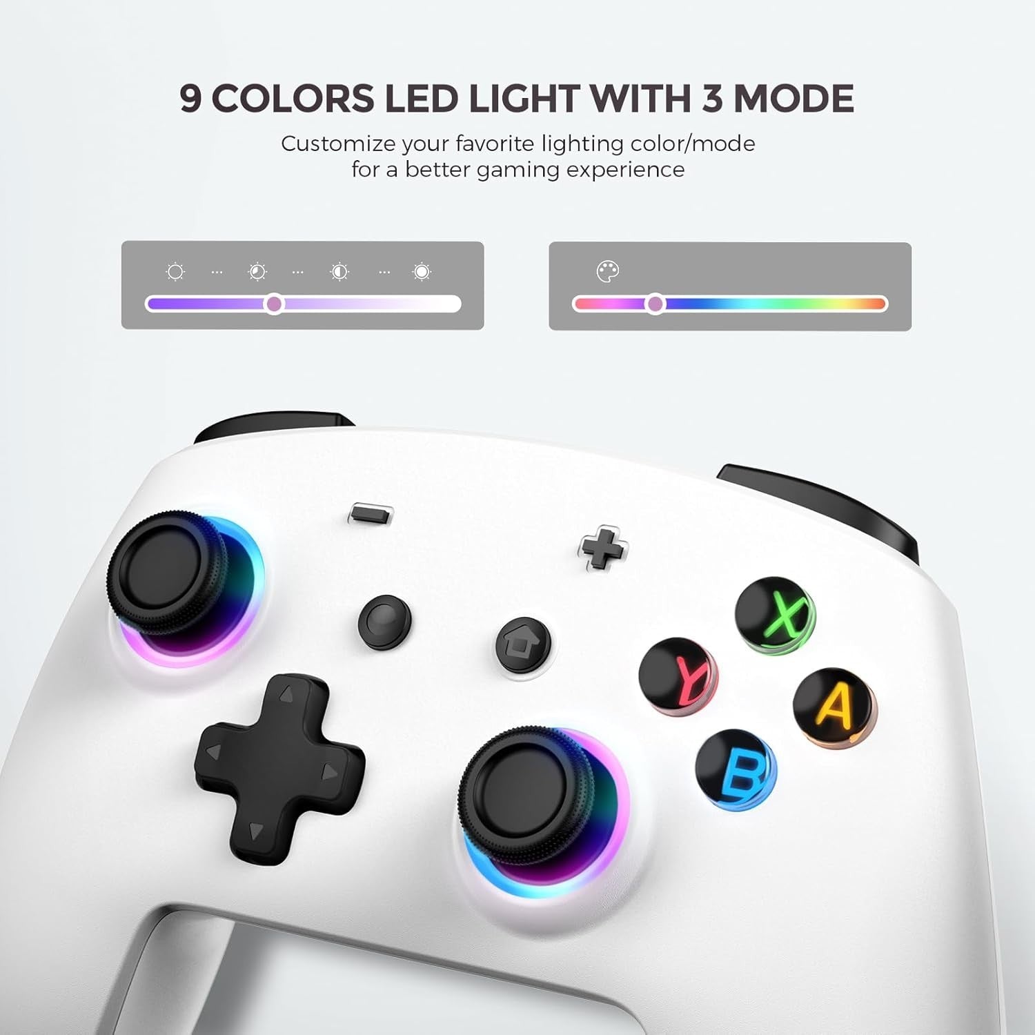 Switch Controller for Switch 2 with RGB/Turbo/Marko/Vibration/6 Axis Gyro/Wakeup