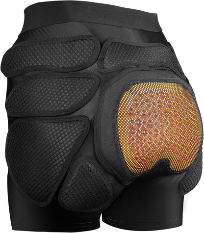 Protective Padded Shorts Crash Pad PU Hip Butt Pads Impact Gear  Women Tailbone 