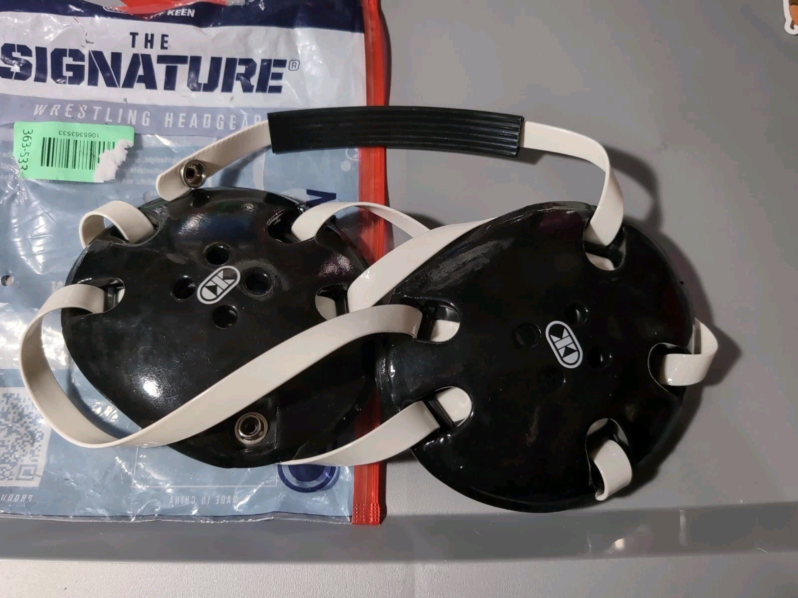 Cliff Keen Signature Wrestling Headgear Black and White | One Size | Adult