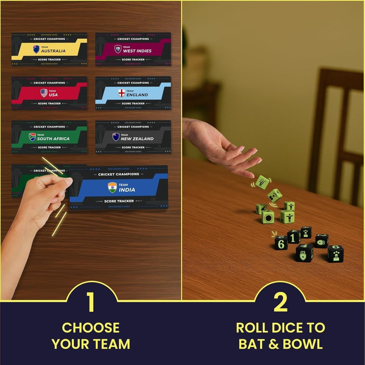 Cricket Champions Board Game – Light Strategy Dice Game 2–5 Players | Brand New