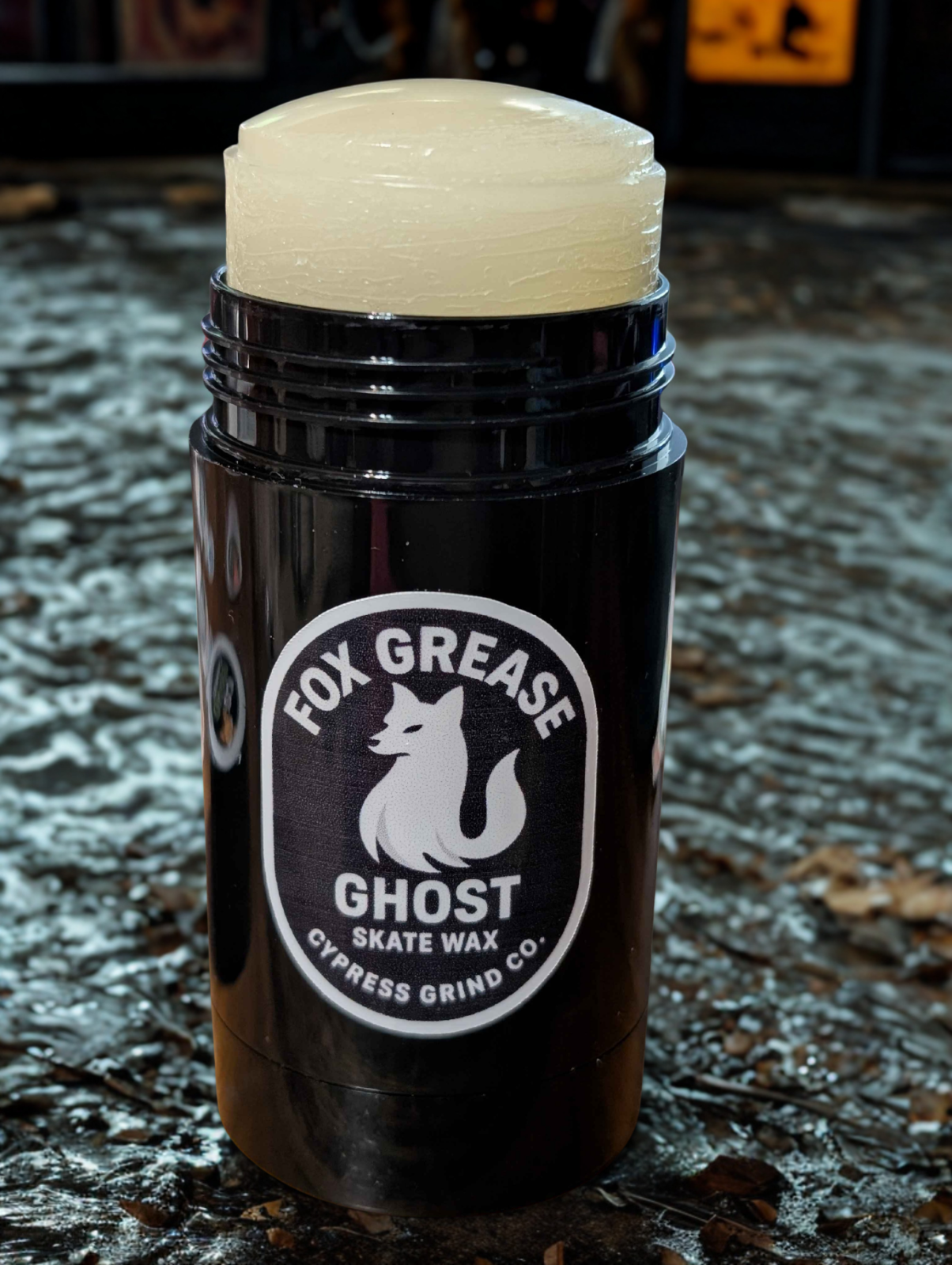 Skateboard Wax – Ghost (Fox Grease) by Cypress Grind Co. 75g Handmade Twist-Up