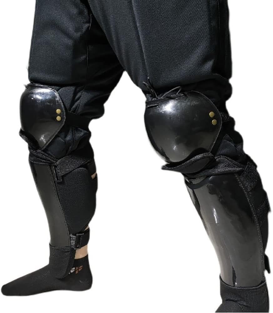 Leonark Black Armoury HEMA Shin Guards Calf Protectors Leggings Pair