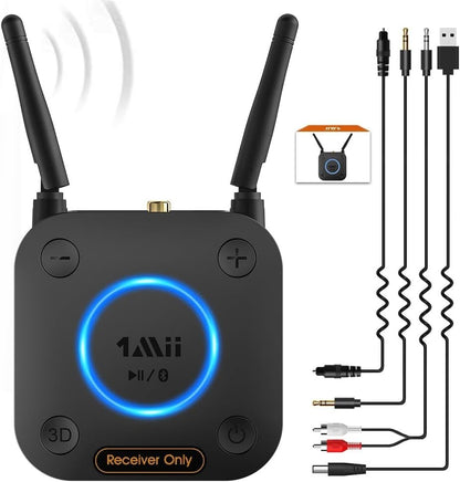 [Upgraded] 1Mii B06Pro Long Range Bluetooth Receiver Hifi Wireless Audio Adapter