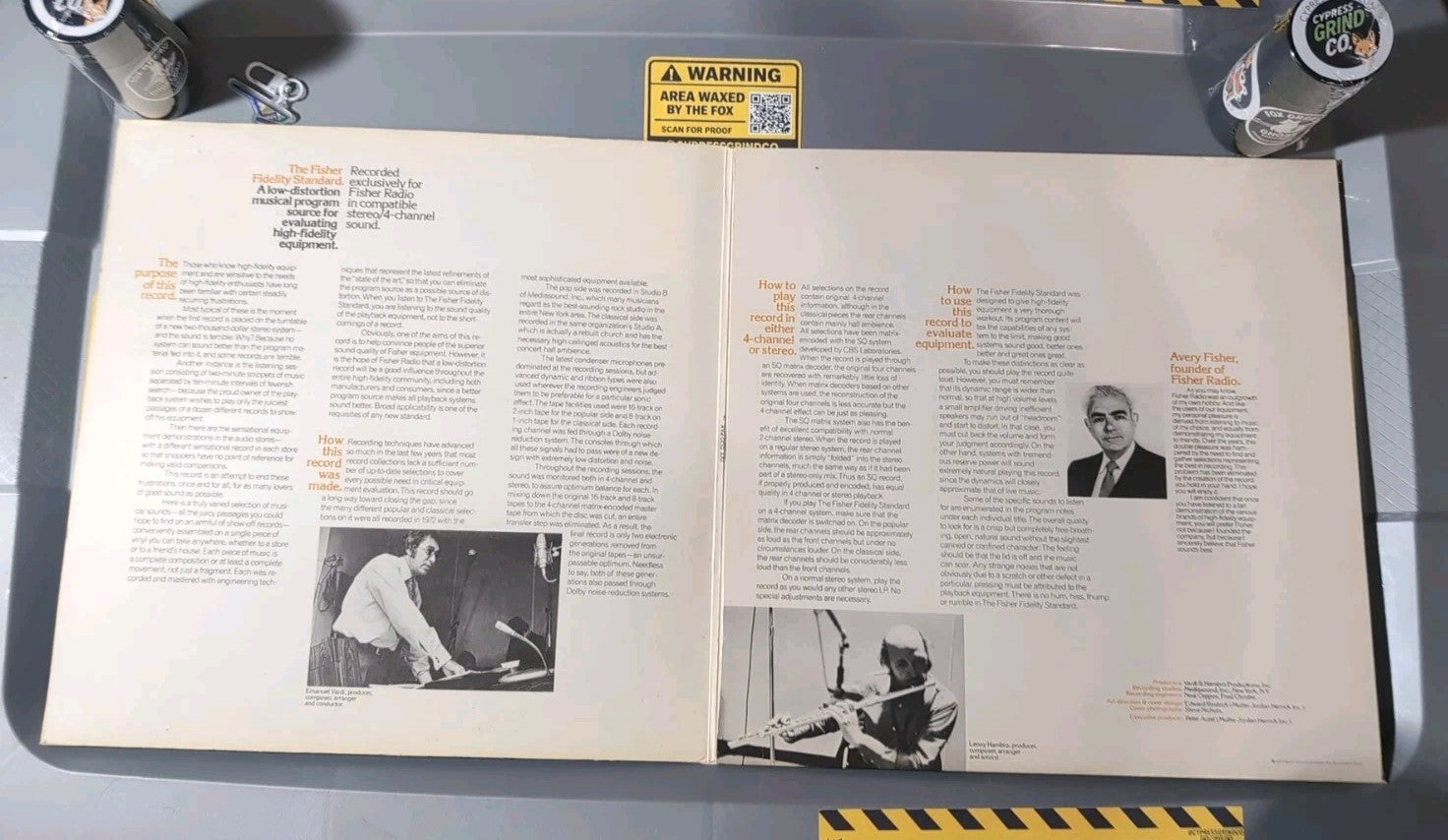 The Fisher Fidelity Standard (1972) Stereo/Quad Fisher Sampler Lp