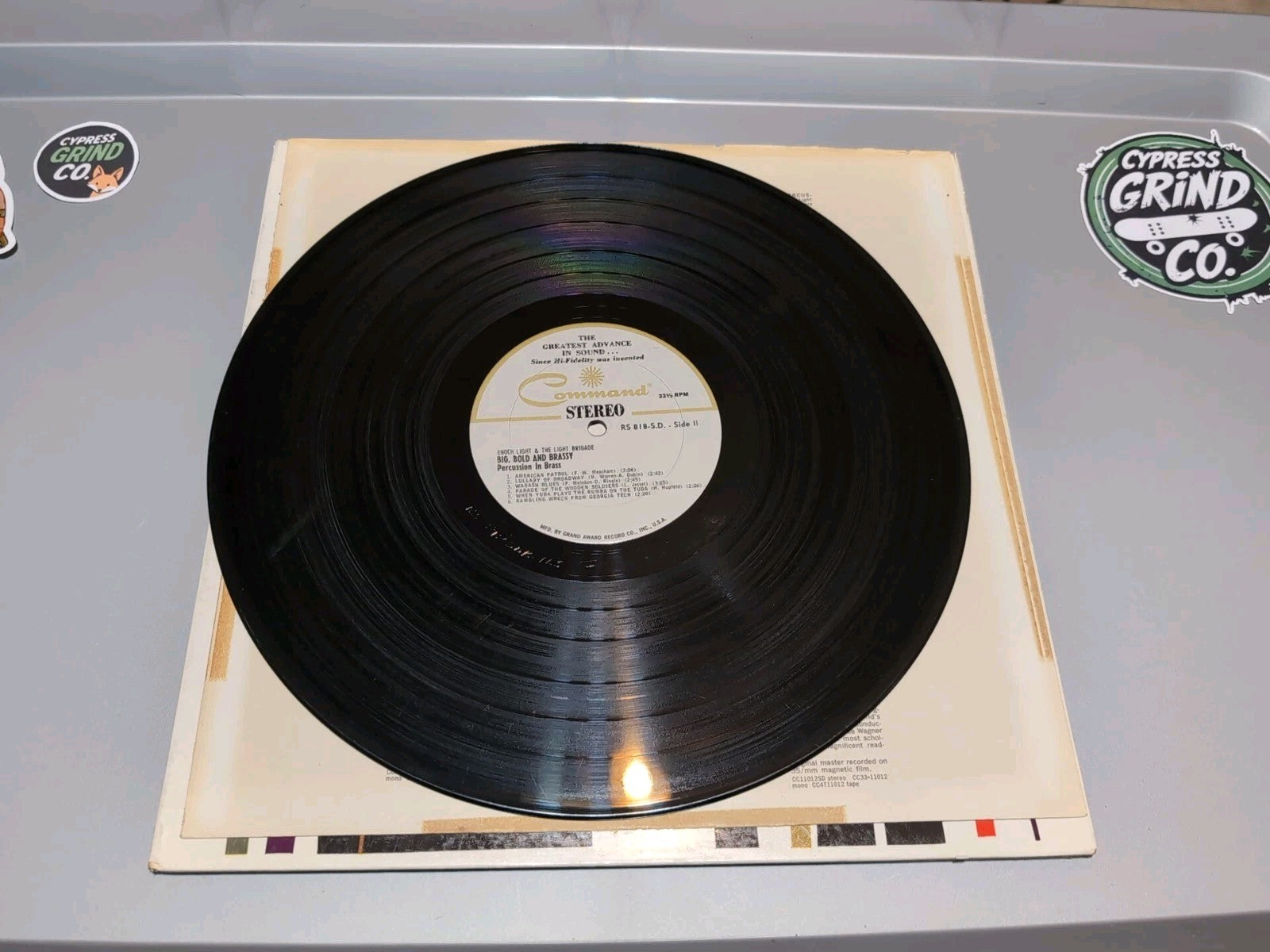 ENOCH LIGHT & THE LIGHT BRIGADE Big Bold And Brassy LP 1960 Percussion In Brass