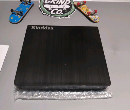 Rioddas External DVD Drive USB 3.0 Type C Portable CD DVD RW Burner Reader