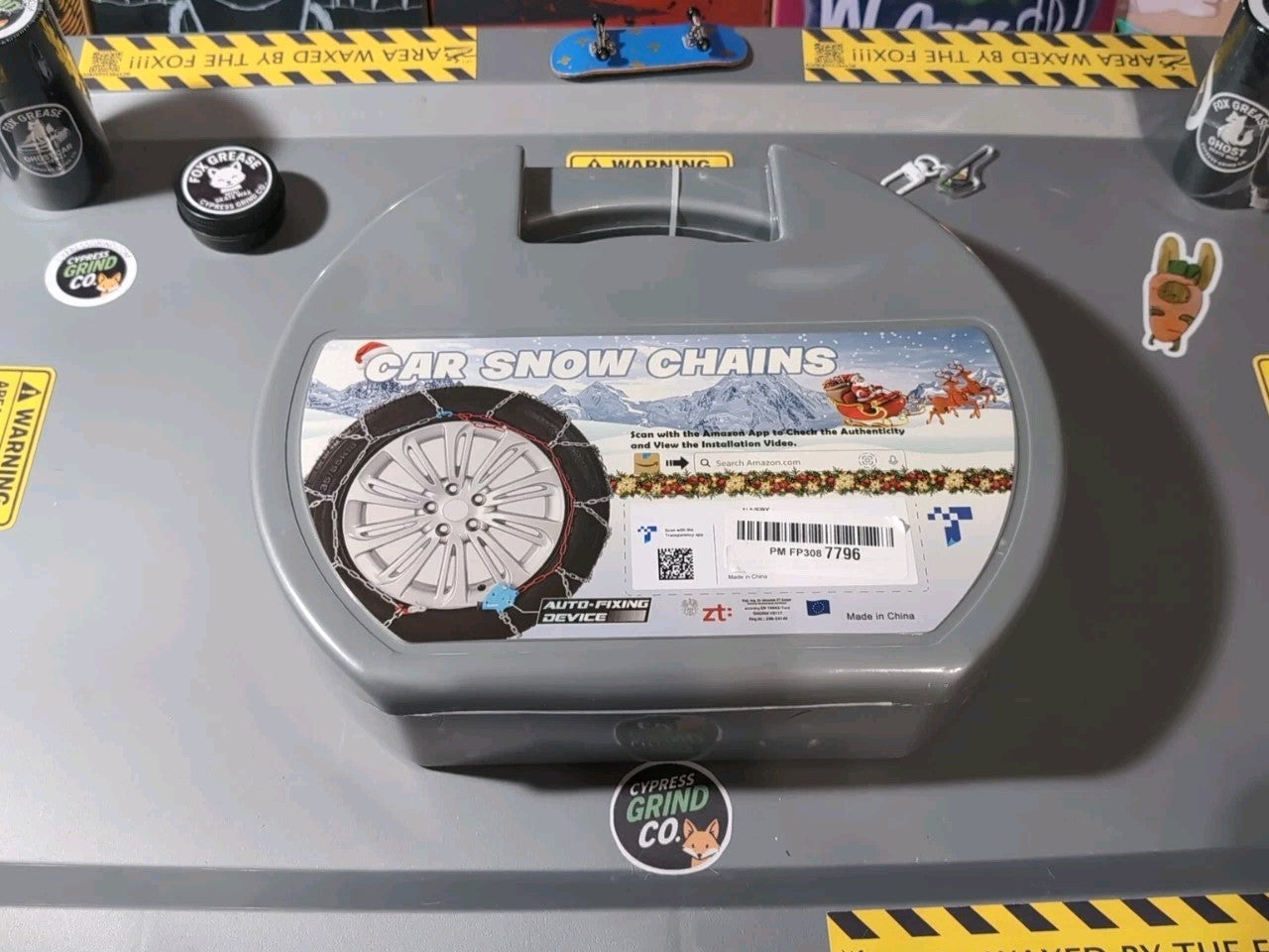 Snow Tire Chains Auto Fixing Quick Install 1 Min Universal Car SUV Set of 2