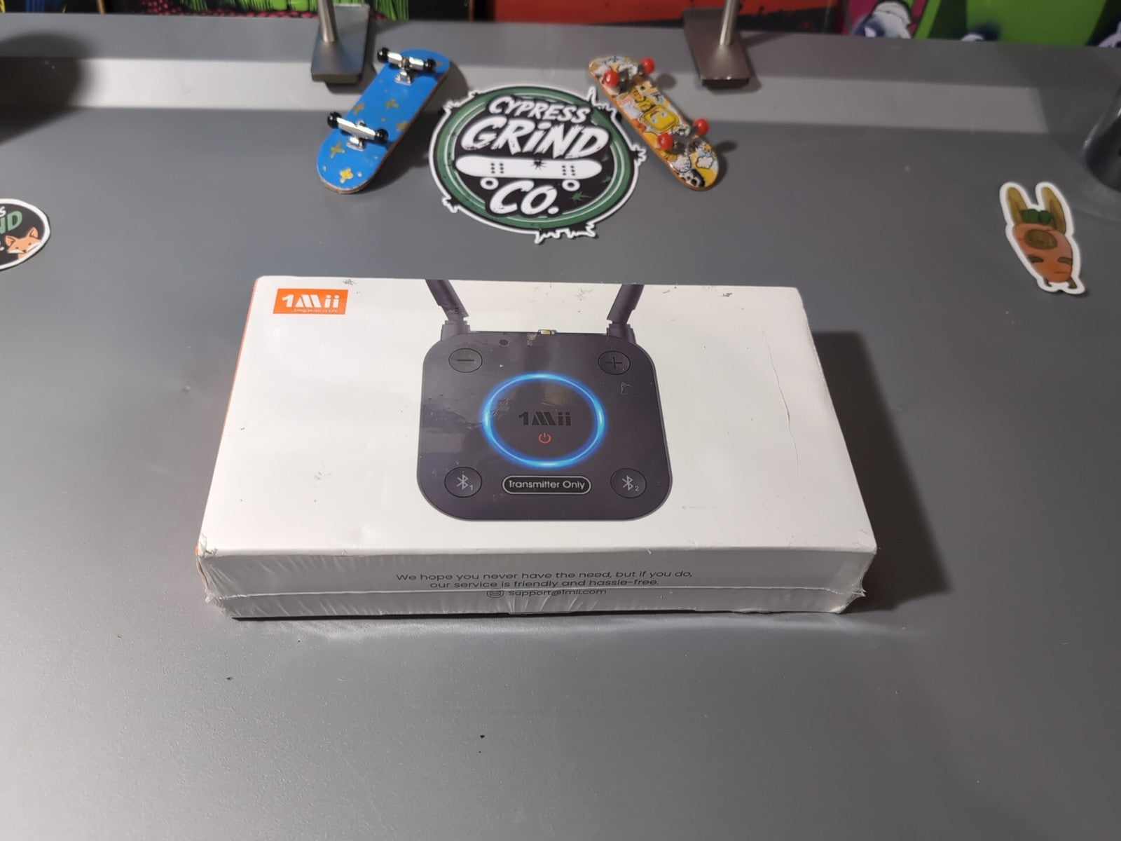 1Mii B06TX Bluetooth 5.2 TV Transmitter aptX LL Optical AUX RCA