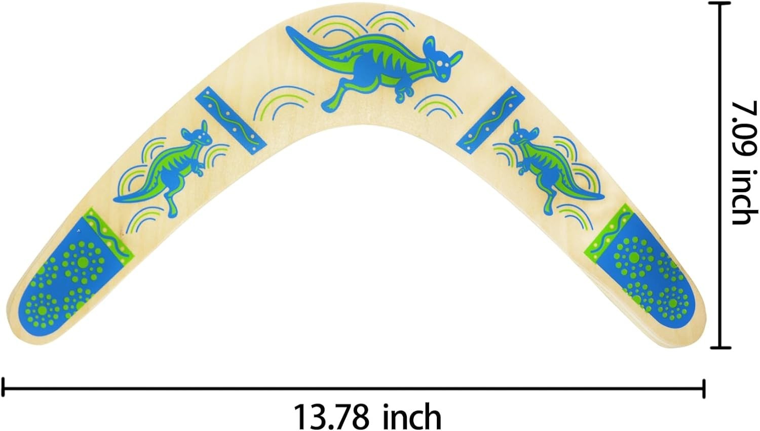 Returning Boomerang for Kids 2 Pack, Australia Style Wooden Handmade Boomerang