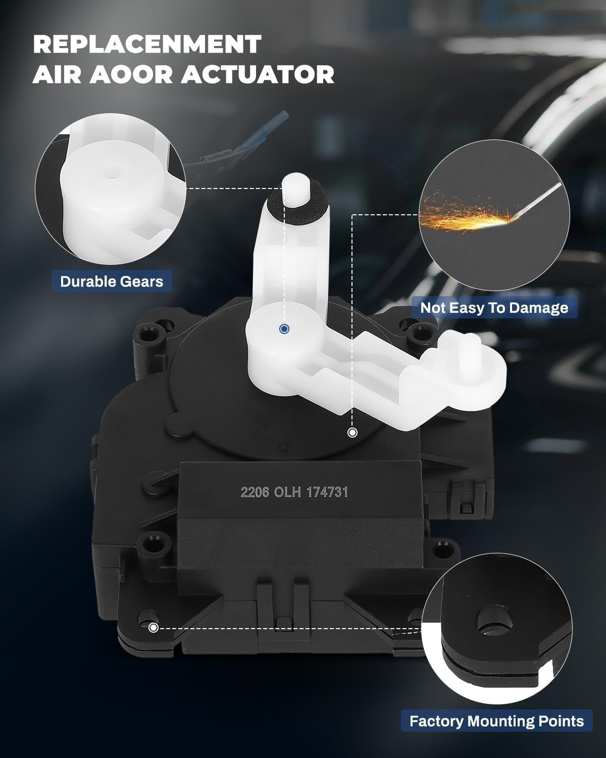 For Odyssey 2005-10 Ridgeline 2006-14 604-885 Blend Door Actuator Temperature