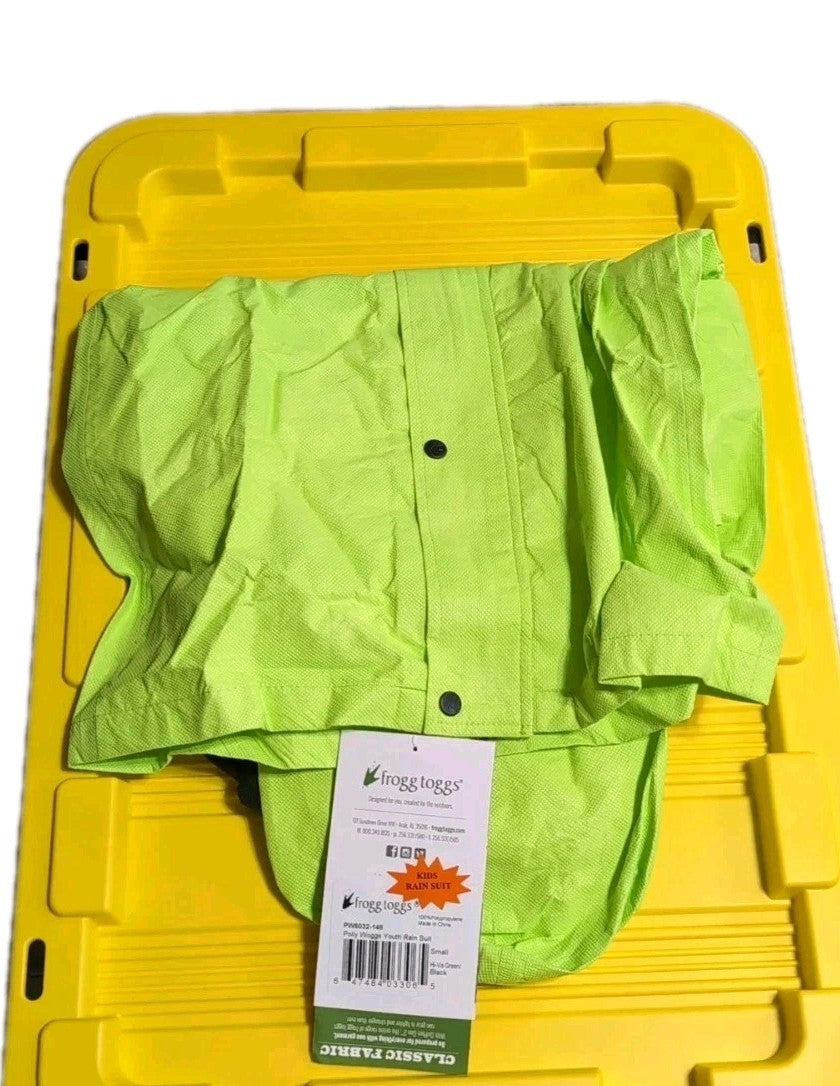 FROGG TOGGS Youth Polly Woggs Waterproof Rain Suit – Small Jacket & Pants