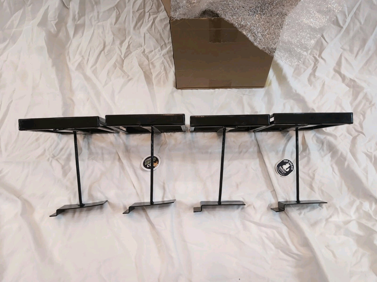 4 Pcs Rectangular Faceout Sign Holders for Slatwall Holds Gridwall Acc. 7"x5.5"