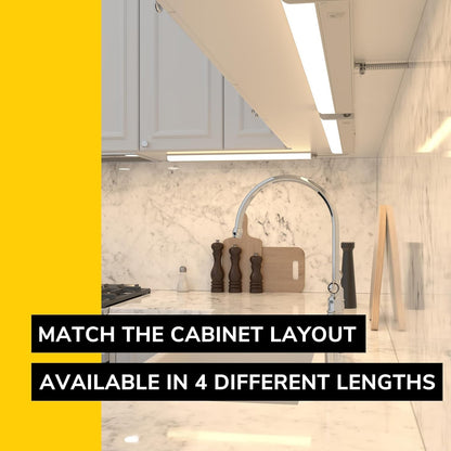 GETINLIGHT Dimmable Hardwired Only under Cabinet LED Lights, 18-Inch, Soft White