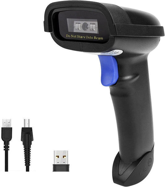 Bluetooth Barcode Scanner, Compatible w/ 2.4G Wireless & Bluetooth Function NEW
