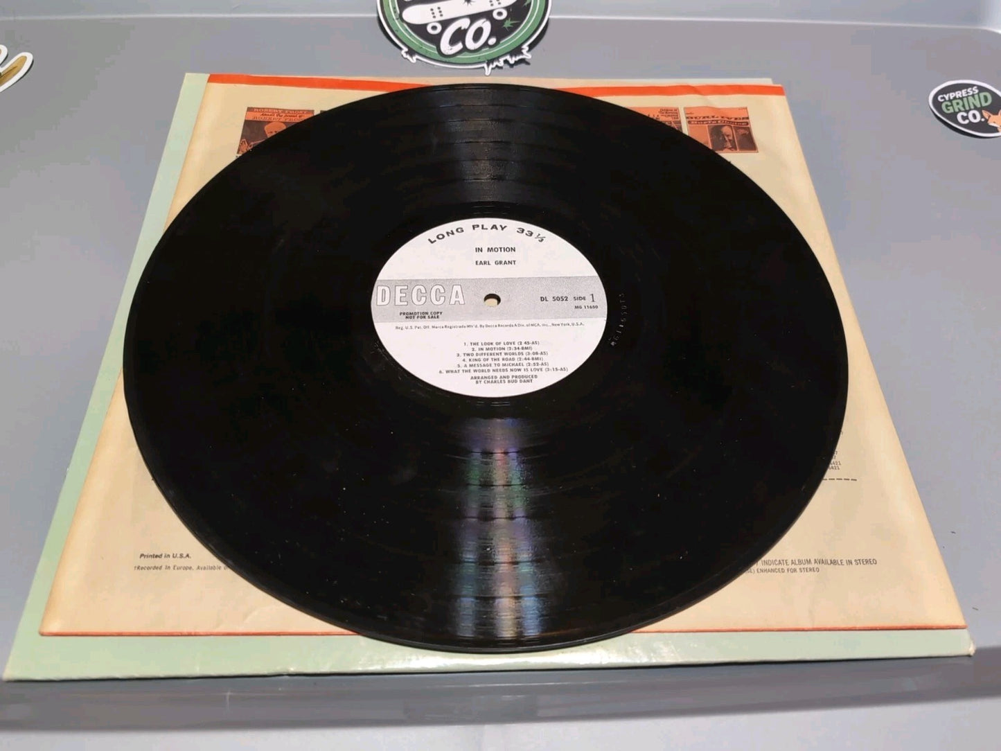 Earl Grant In Motion   Record Album Vinyl LP