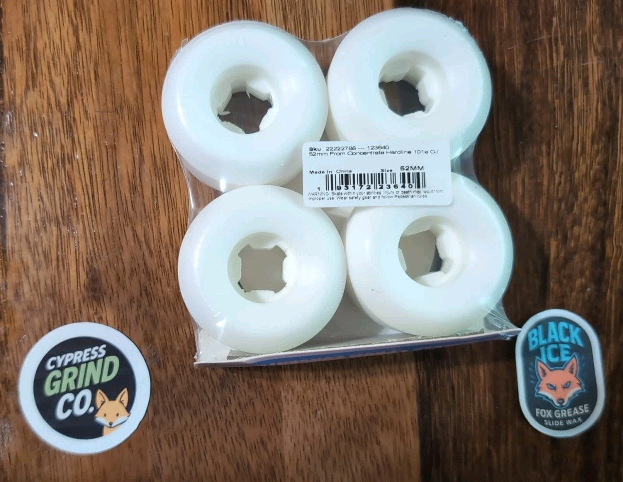 OJ Wheels 52mm 101a From Concentrate Hardline Skateboard Wheels Brand New - Blue
