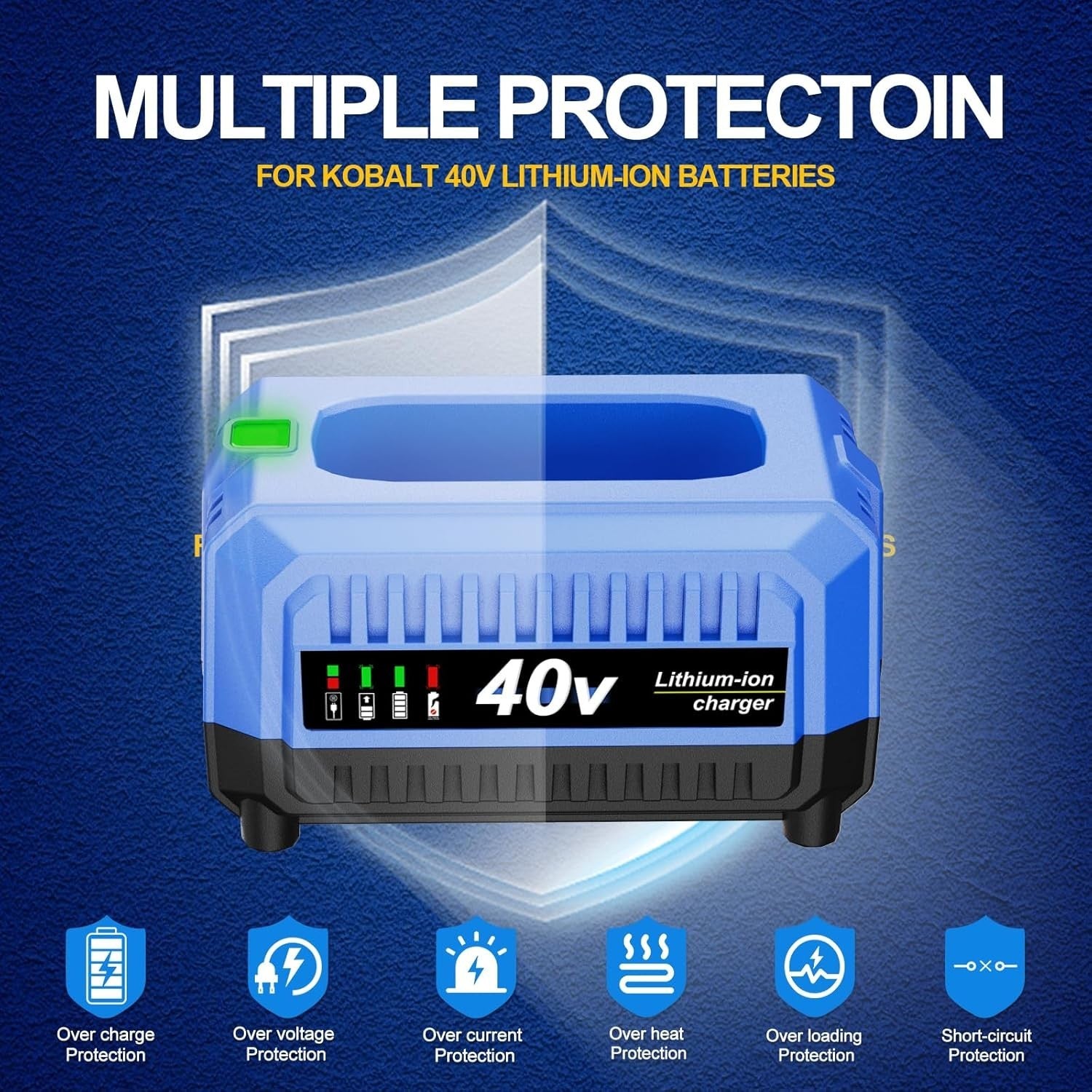 40V Charger for Kobalt 40V Li-ion Battery – Replaces KB640-03 KB240-06 KB245-06