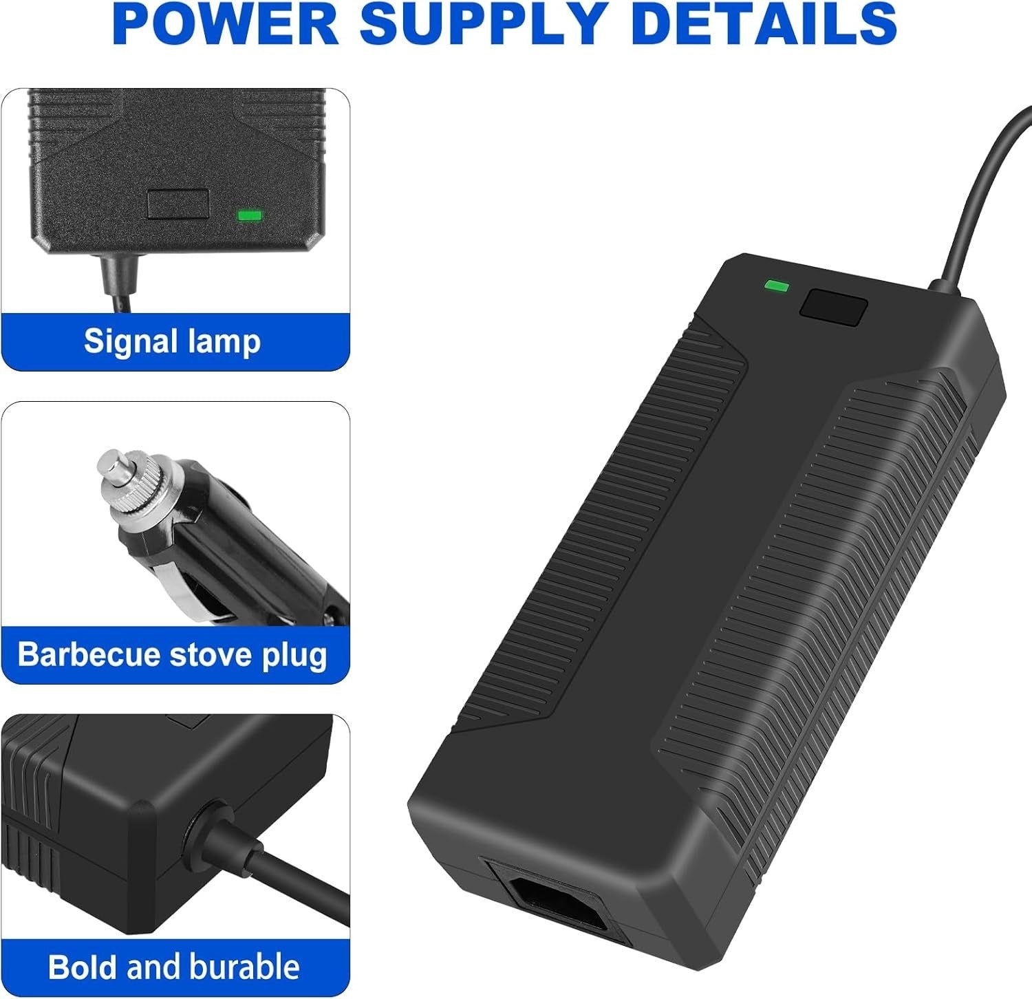 12V DC Power Supply Converter Adapter Plug Compatible w/ GMG Green Mountain New